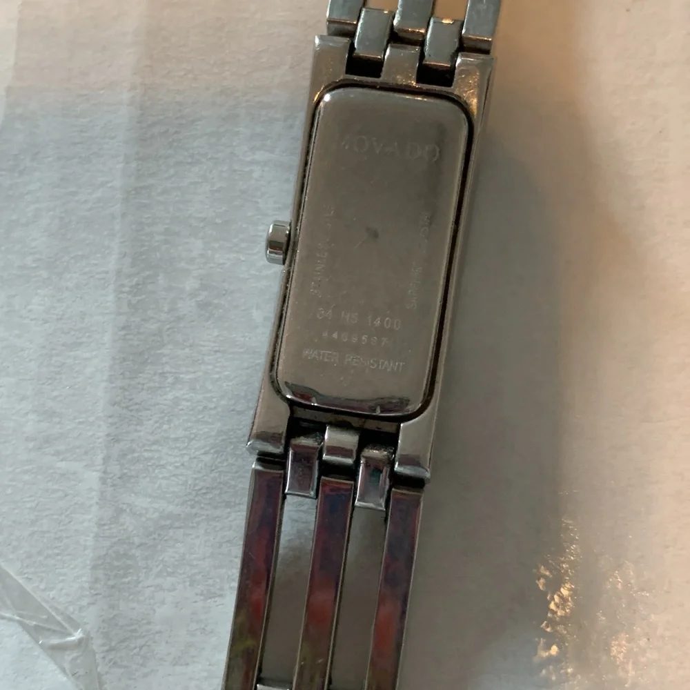 Vintage Movado Diamond Ladies Stainless Steel Esperanza Watch - Picture 9 of 16